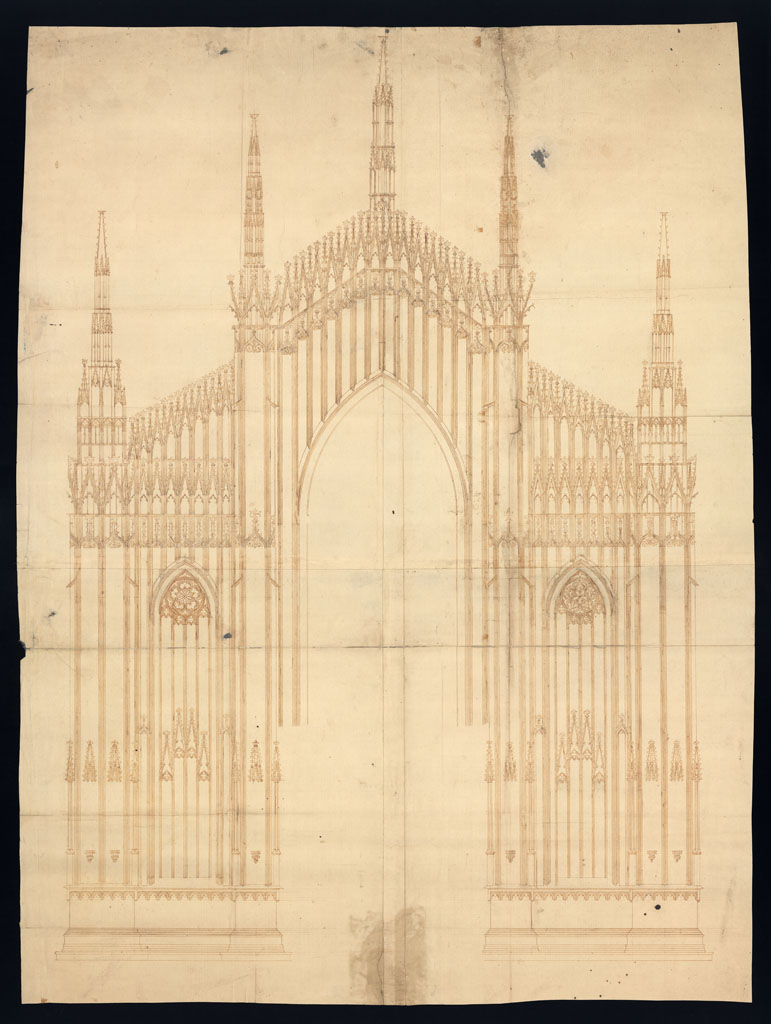 Corpus dei disegni di architettura duomo di milano Architettura disegno Scala
